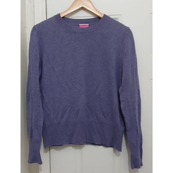 J crew womens small 100% cashmere sweater good cashmere standard lavender - Picture 1 of 6